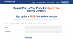 Desktop Screenshot of domainpeel.com